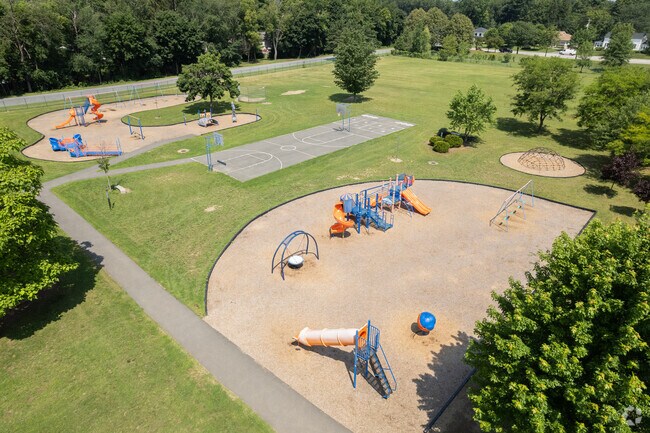 Clifton Park's Acadia Middle School has a nice, open playground that students enjoy.