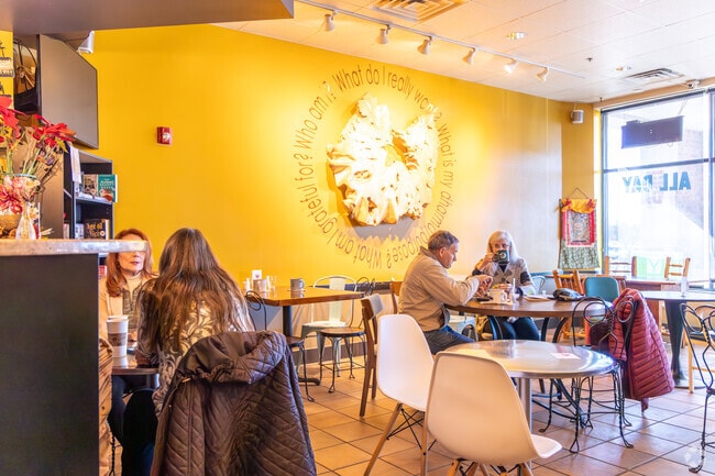 Karma Koffee near Piedmont Wycliffe is a cozy spot for coffee and conversation.