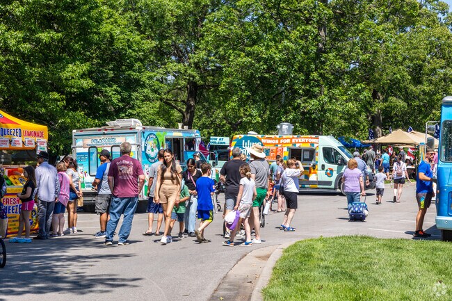 Turkey Creek Festival is located at Antioch Park in Merriam, Kansas.