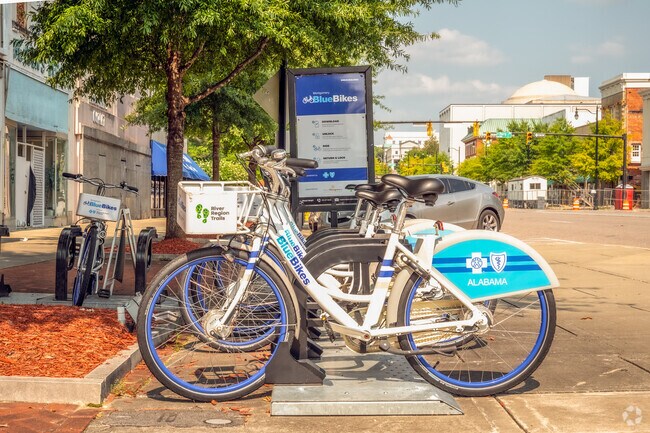 Rent a Blue Bike in Downtown Montgomery and see all the History this city offers.
