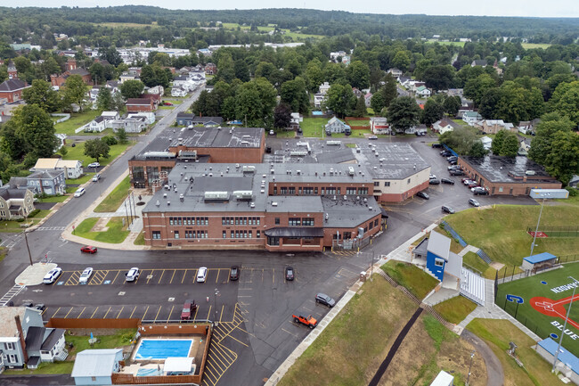 The Camden Middle School has about 41% of the students in an economically disadvantaged status.
