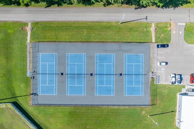 Northeast High School has many tennis courts for student athletes to use.