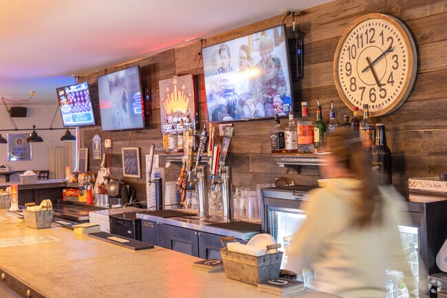 Stop by Gibeye's Pizza & The Ashley Watering Hole for drinks.