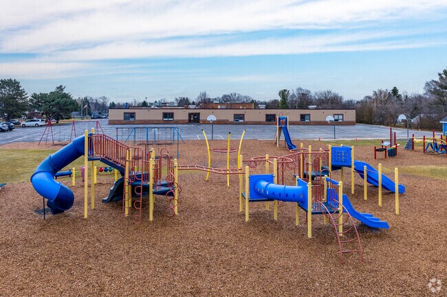 The playground at County Line Elementary School is available for students to use during recess.
