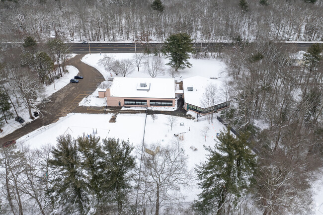 Alternate view of Mildred E. Lineham School in West Greenwich, RI.