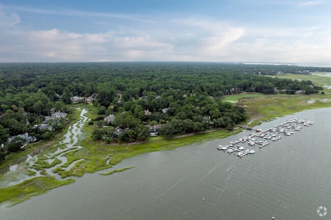 The Long Cove Neighborhood sits on the Intracoastal Waterway and has a deep water marina.