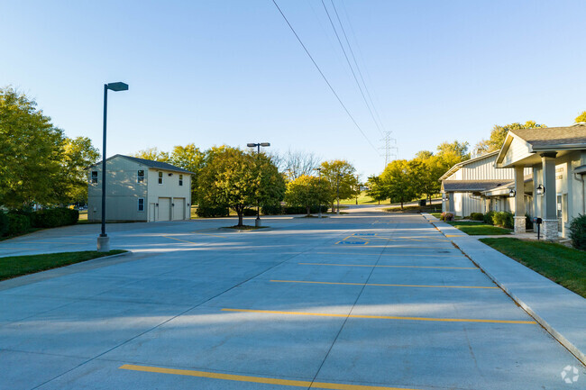 Omaha Baptist Academy has a large parking lot.