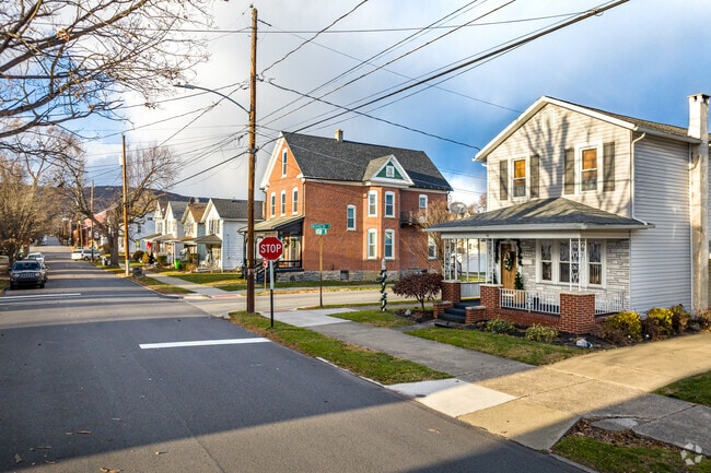 West Pittston's Washington Street features front-porch living.