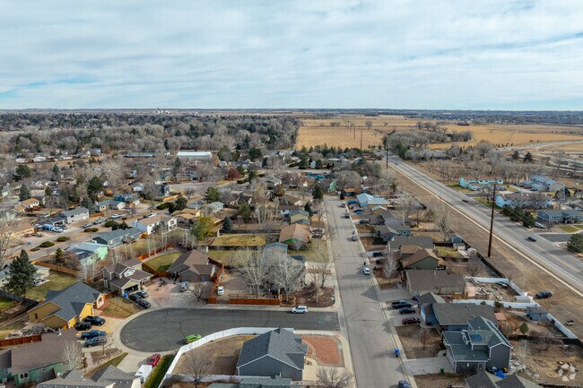 The neighborhood is just a short drive or bike ride from Colorado State University.