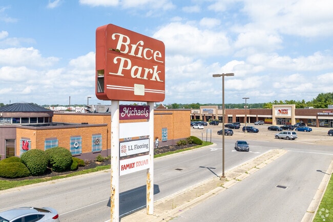 Brice Park shopping center near Walnut Heights offers a variety of shopping and dining options.
