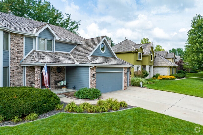 The lawns of Armbrust Acres are mowed to perfection with clear fertilizer treatment.