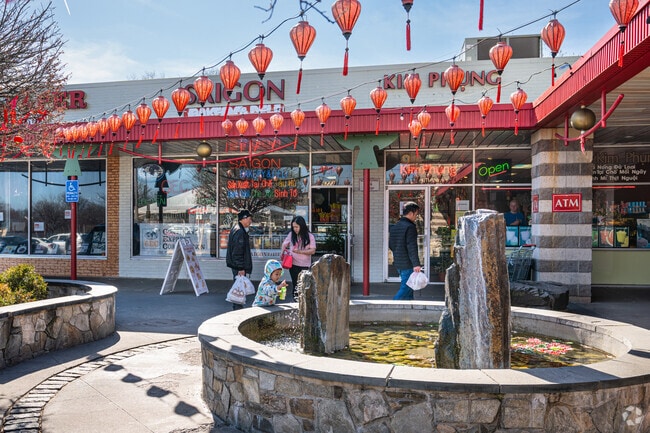 West Falls residents have easy access to plenty of retail and dining options.