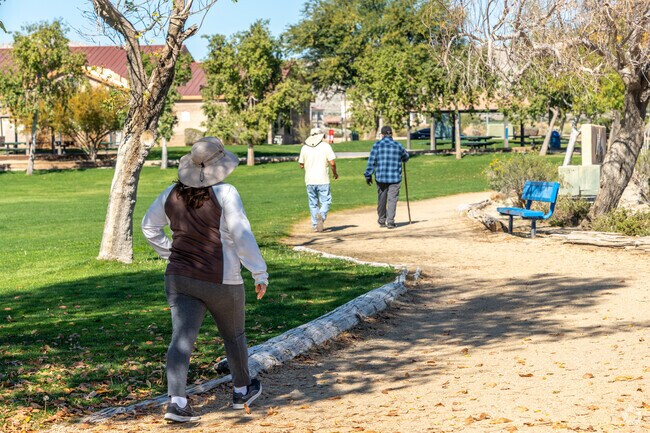 Enjoy the nearby nature trail at Thousand Palm Community Center for an afternoon hike.