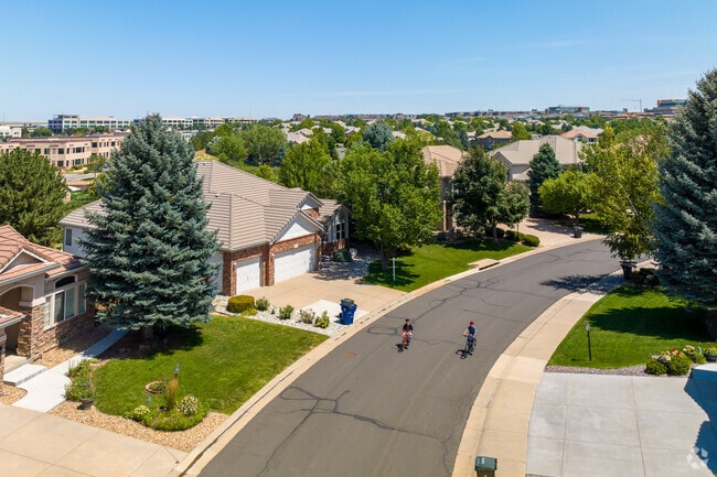The quiet streets of Heritage Hills are a great place for kids to play.