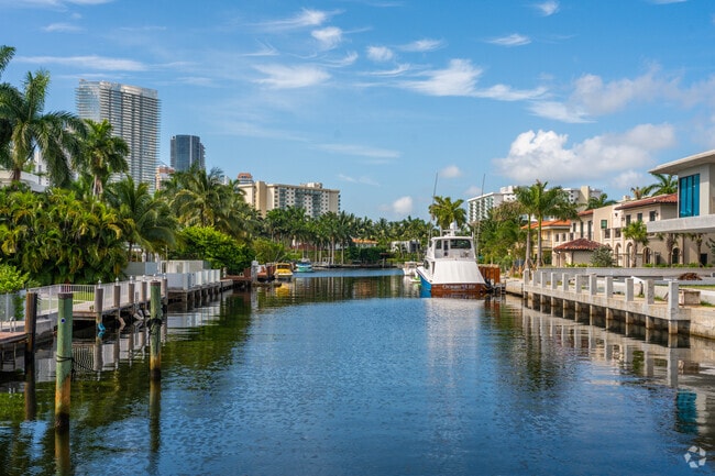 Golden Beach canal homes often include private boat docks.