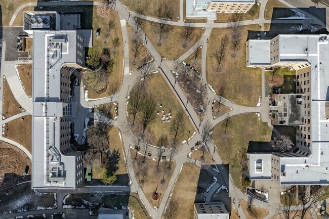 Fairfield University's network of walkways lead to one beautiful building after the next in the University neighborhood.