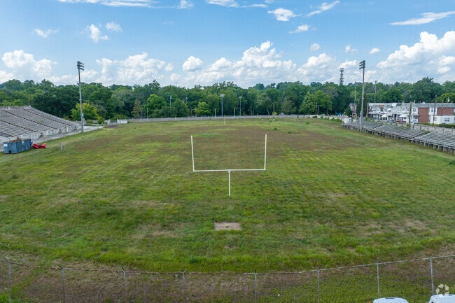 Roosevelt High School has a large football field.