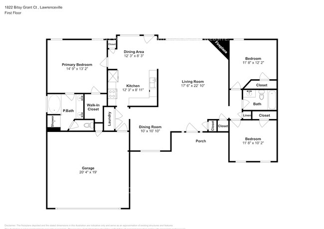 1822 Bitsy Grant Ct NW, Lawrenceville, GA 30044 - photo 2