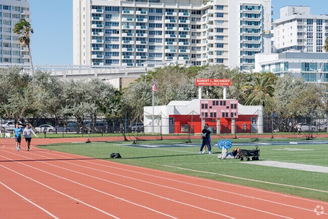 Residents of Fisher Island can head over to Flamingo Park to work out.