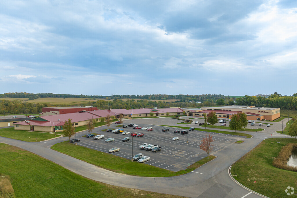 Spring Valley High School shares a building with the elementary and middle schools.