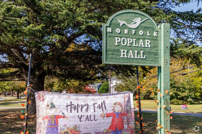 Poplar Hall has a population under 3,000 in Norfolk.