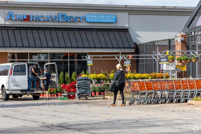 Pick up flowers or general landscaping products at your local Home Depot.