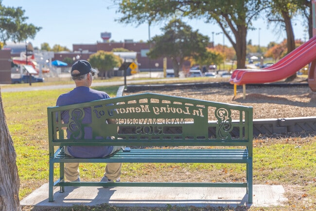 Wild Horse Park has sentimental benches to sit and watch the children play.