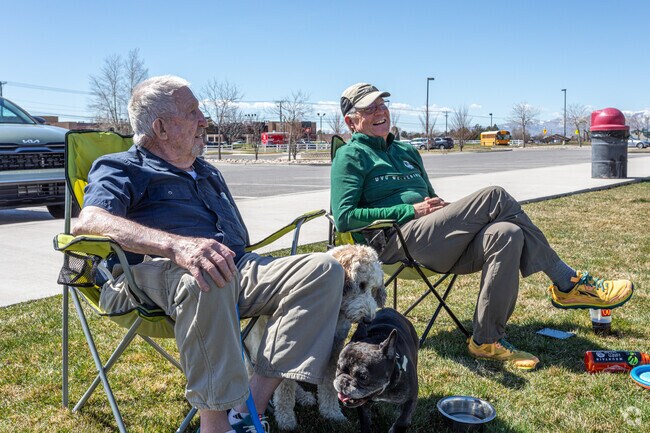 The SCERA Neighborhood is a great place to spend time with friends.