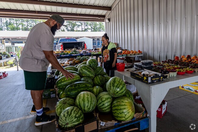 Fresh fruits and vegetables can be found at the Pecan Park flea and Farmers Market.