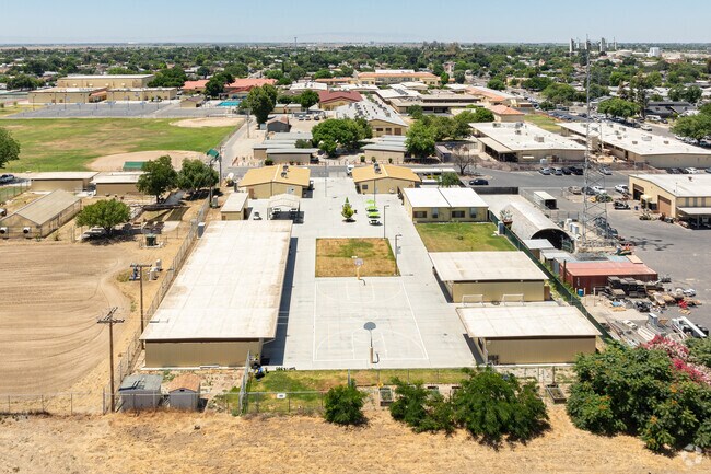 Donald C. Jamison High School in Lemoore is surrounded by farmland of the San Joaquin Valley.