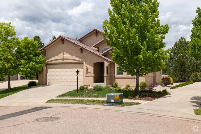 Houses with tiled roofs are prominent in areas of the Briargate neighborhood.