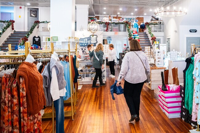 Locally owned boutiques and specialty stores line the street of downtown Roxboro.