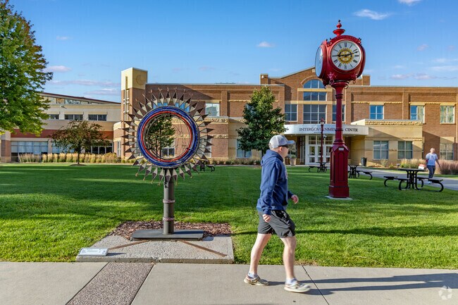 Mankato City Center Plaza is one of many stops on the Mankato Walking Sculpture Tour.