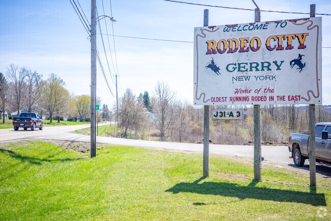 Gerry hosts one of the oldest running rodeos, marking its 80th anniversary in 2025.
