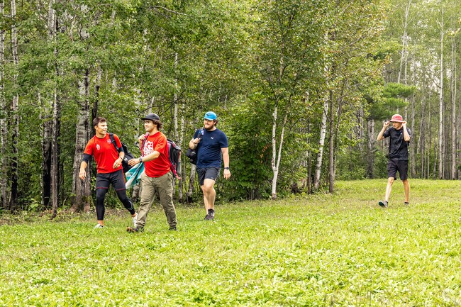 Residents enjoy an afternoon outdoors at the Superior Municipal Disc Golf Course.