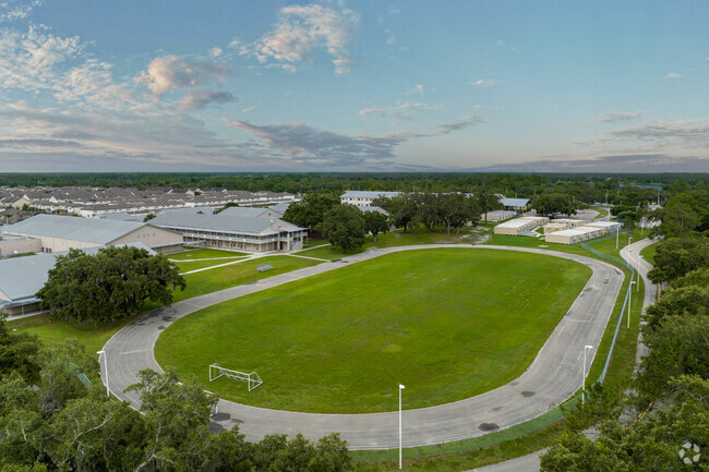 Sports fields and a track are available at Narcoossee Middle School.