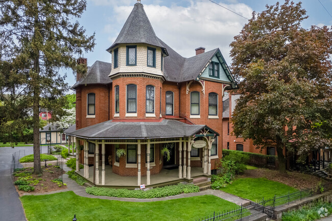 Beautifully maintained Victorian homes are in District 8, PA.