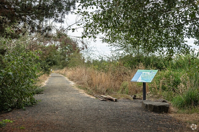 Talking Water Gardens is a natural area with a looping trail in Albany, OR.