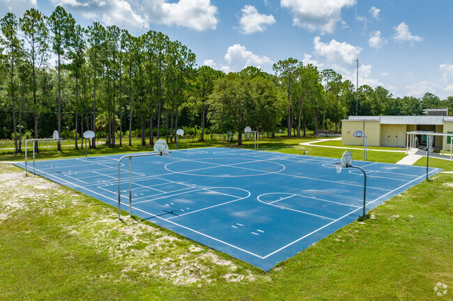 Kids can hav grat exercise on the sports courts at Quail Hollow Elementary in Zephyrhills.