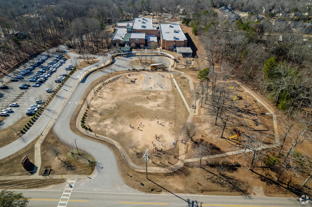 Aerial overview of Taylors Elementary School