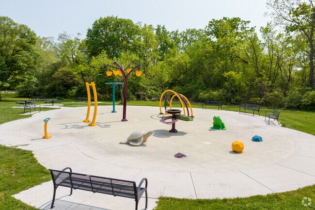 River Rouge Park, in Detroit, features a splash pad, sure to be fun for kids of all ages.