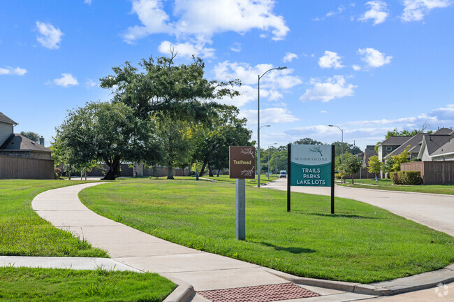 The trailhead park in the community is a good place to get your daily steps.