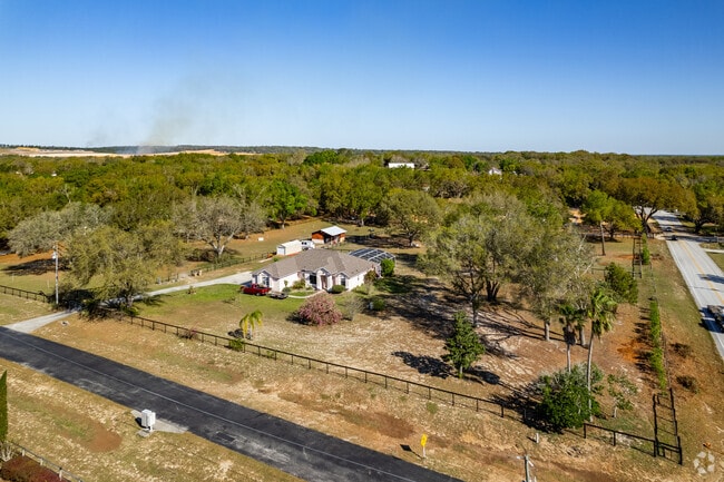 The homes on big lots are usually surrounded by fences to keep livestock contained in Ferndale.