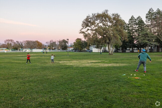 Hit a home run at Cambridge Park's well-kept baseball field.