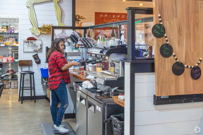 Stop in to Central Perk Cafe for a coffee, lunch, and some family fun.