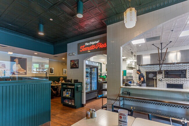 Frank Pepe's in Chestnut Hill is a town favorite with their famous pizza.