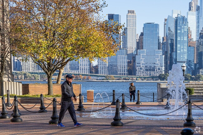 The waterfront in West New York has seen a surge in development due to it's proximity to NYC.