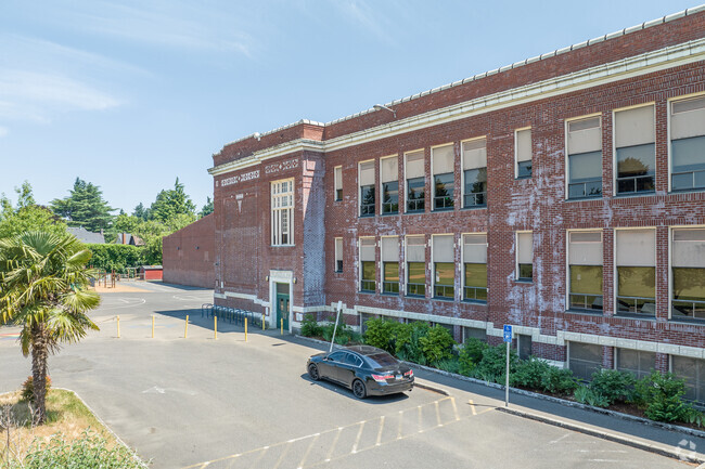 The Back of Beverly Cleary High School in Grant Park Neighborhood.