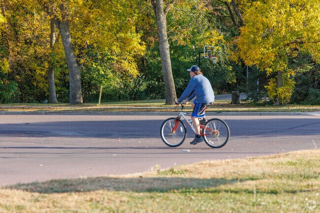 With wide roads and sidewalks, residents of Thomas Park can be seen riding their bikes often.