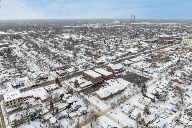 Resurrection School from 400 feet.